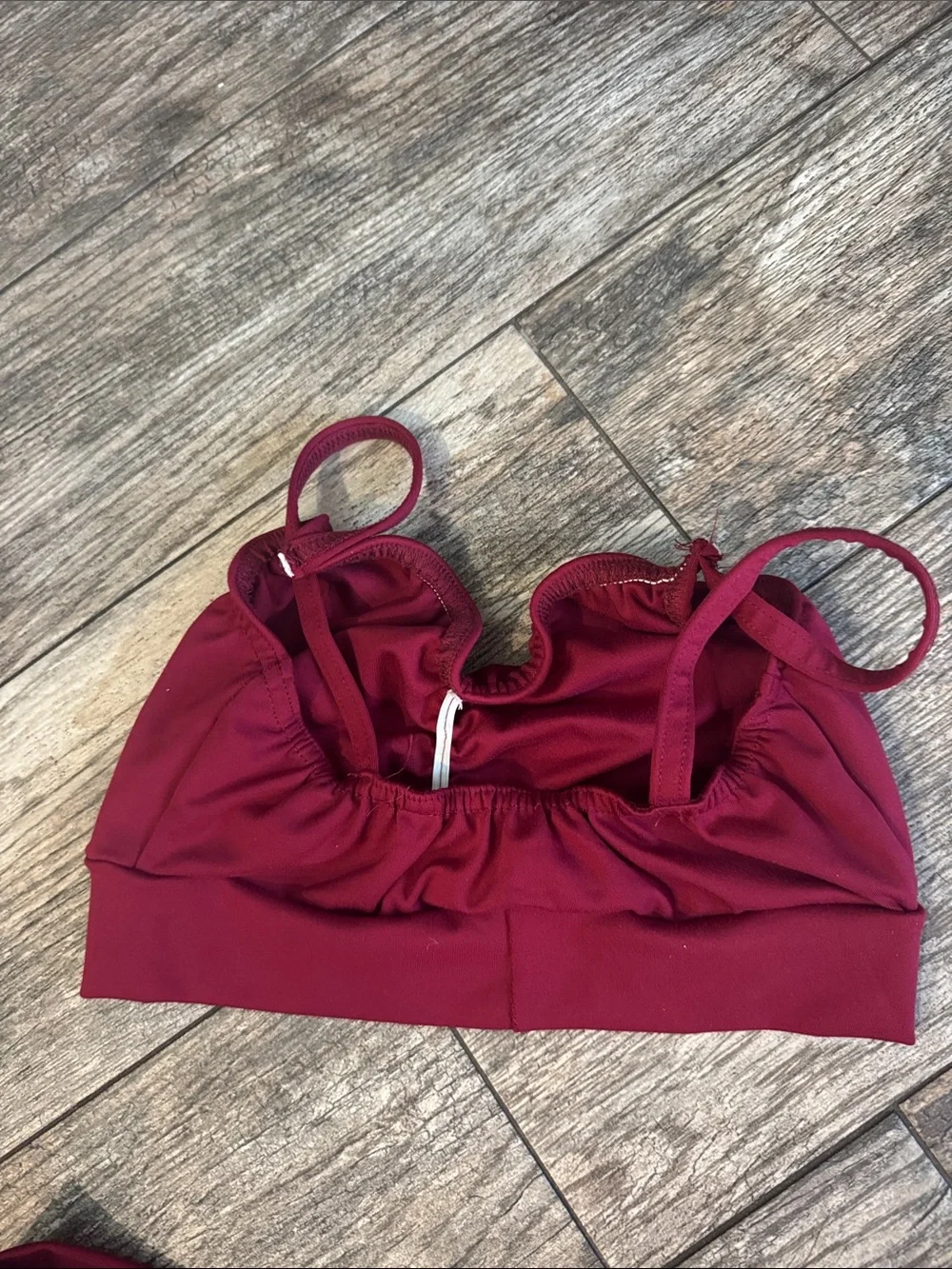 Red Three-Piece Dance Set for Kids - Vest, Crop Top & Wide-Leg Pants